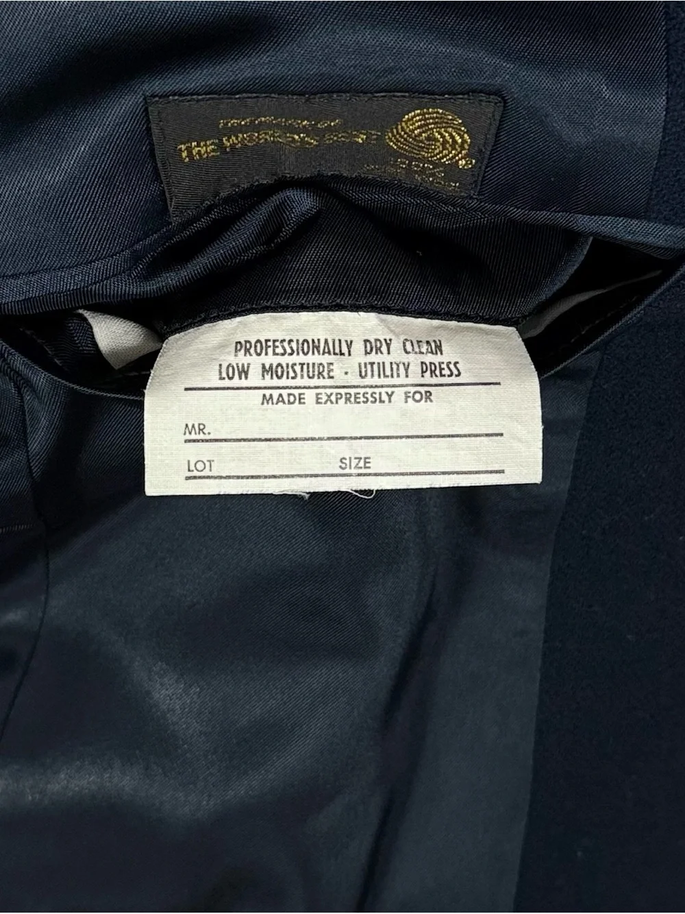 Vtg Stanley Blacker Lord Taylor Woolmark Navy Gold Button Blazer‎ Sport Coat 40R